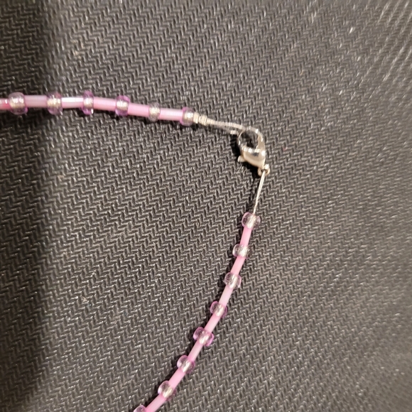 Pink Beaded Necklace with Jigglypuff Pendant - Picture 3 of 5